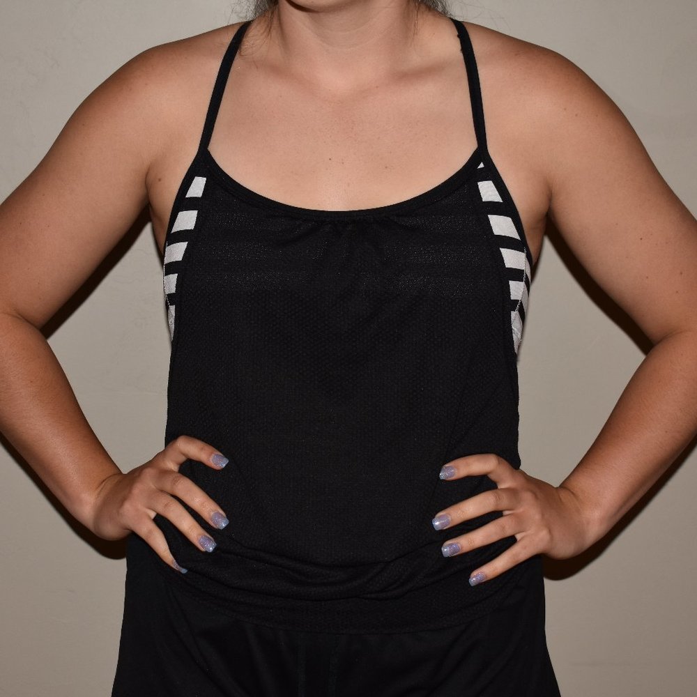 SO Athletic Mesh Tank with Built in Bra